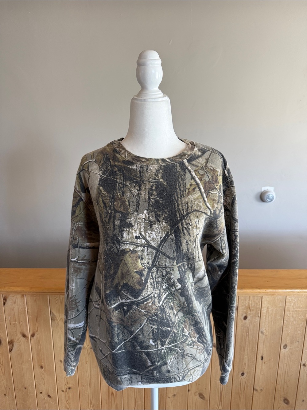 Camo Crewneck Sweatshirt - Realtree-Style Camouflage